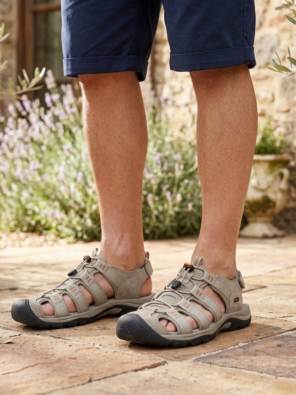 Mens Sandals - Size 13M - grey